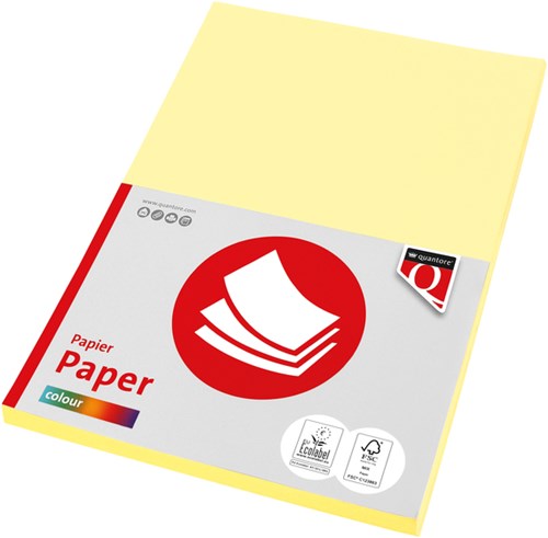 Kopieerpapier Fastprint A4 120gr kanariegeel 100vel