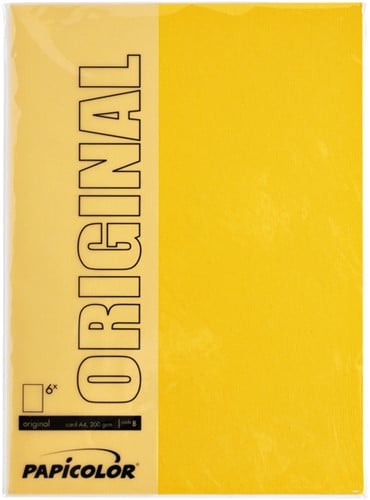 Kopieerpapier A4 200gr 6vel dottergeel-2