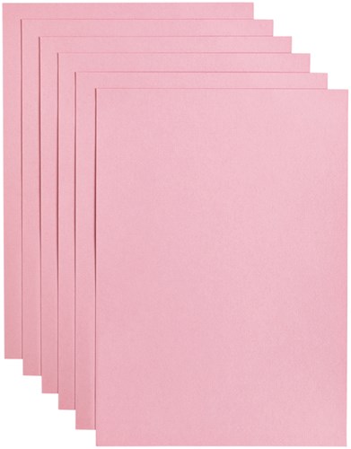Gekleurd papier A4 babyroze 100gr 12 vel