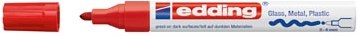 Edding verfstift 750 CR rood permanent lakmarker
