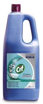Cif schuurcrème met bleekwater flacon van 2 liter