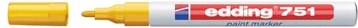 Edding verfstift 751 geel permanent met ronde punt