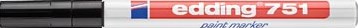Edding verfstift 751 zwart lakmarker 1-2 mm