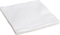 Servetten  24 x 24 cm  2-laags  wit  pak van 10 x 400 stuks