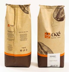 Oké koffiebonen zak van 1 kg Gourmet