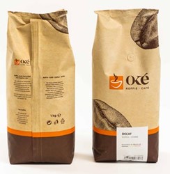 Oké koffiebonen zak van 1 kg Deca