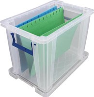 Transparante opbergbox 18,5 liter Bankers Box-2
