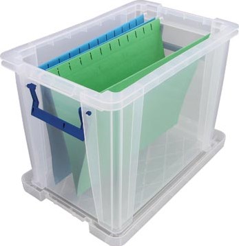 Transparante opbergbox 18,5 liter Bankers Box-2