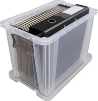 Transparante opbergbox 18,5 liter Bankers Box-3