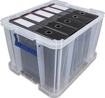 Opbergbox 36 liter transparant Bankers Box-3