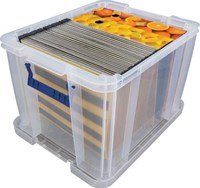 Opbergbox 36 liter transparant verpakt per 3 stuks Bankers Box-2