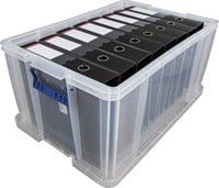 Opbergbox groot 70 liter transparant Bankers Box-3