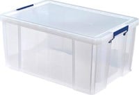 Opbergbox groot 70 liter transparant Bankers Box