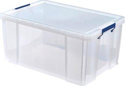 Opbergbox groot 70 liter transparant Bankers Box