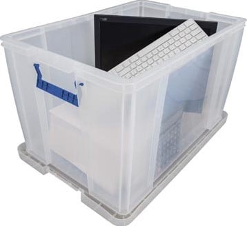 Opbergbox groot transparant 85 liter Bankers Box-2