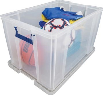 Opbergbox groot transparant 85 liter Bankers Box-3