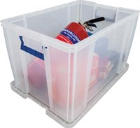 Opbergbox groot transparant 85 liter Bankers Box-2
