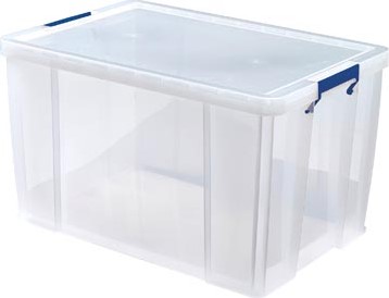 Opbergbox groot transparant 85 liter Bankers Box