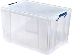 Opbergbox groot transparant 85 liter Bankers Box