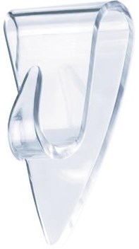 Tesa klevende Haak voor Transparant en Glas draagvermogen 200 g blister van 5 stuks-3