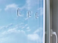 Tesa Klevende haak voor Transparant en Glas draagvermogen 1 kg blister van 2 stuks-3