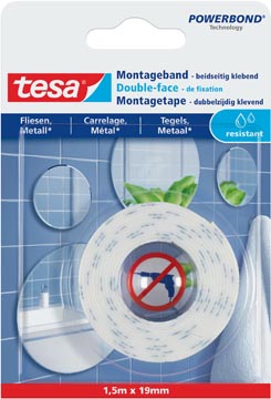 Tesa Powerbond montagetape Waterproof 19 mm x 1,5 m