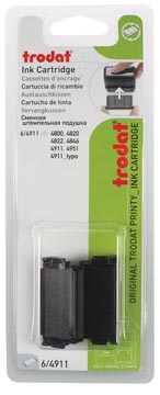 Trodat vervangkussen zwart voor stempel 4911/4820/4822/4846