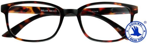 Leesbril I Need You +1.50 dpt Relax bruin