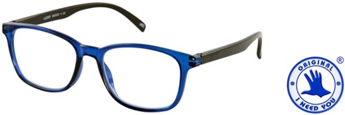 Leesbril I Need You +3.00 dpt Lucky blauw-zwart-3