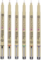Fineliner Sakura Pigma Micron 05 basic set 6 kleuren-1