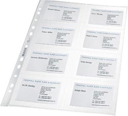 Showtas voor visitekaartjes LEITZ 4758 11-GAATS pk 10 stuks