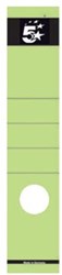 5Star zelfklevende rugetiketten voor brede ordner lang model groen pk/10