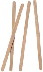 Roerstaafje uit hout splintervrij 140 mm pak van 1000 stuks