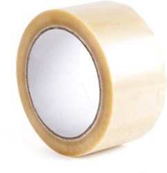 Verpakkings tape transparant 50 mm x 66 m PP  pak van 6 stuks Pavo