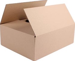 Verzenddoos enkele golf bruin 340 x 280 x 120 mm