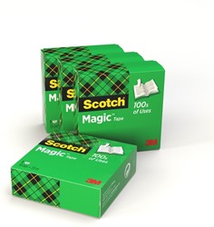 Onzichtbaar plakband Scotch Magic 810 19mmx33m 4 rollen