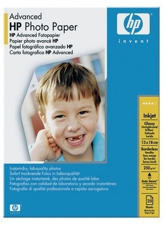 Q8696A HP FOTOPAPIER 13X18cm 25sheet white 250gr glossy