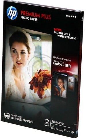 HP fotopapier Premium plus A4 300g/m² glossy A4 (210x297mm) 20sheet white 300gr