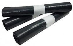 Afvalzak   60 x 80 cm  grijs  HDPE  25 x rol van 20 stuks