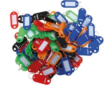 Sleutellabel Pavo kunststof assorti