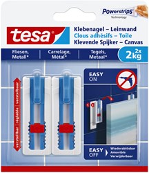 Klevende spijker Tesa voor canvas op tegels en metaal 2kg