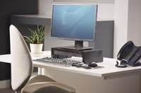 Monitorstandaard met lade Fellowes Designer Suites zwart-1
