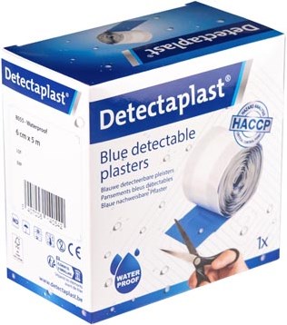 Waterbestendige blauwe pleisters Detectaplast Universal 6 cm x 5 m op rol-3
