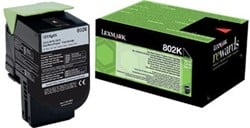Lexmark Return Program toner 802 1.000 pagina's OEM 80C20K0 zwart