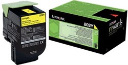 Lexmark Return Program toner 802 1.000 pagina's OEM 80C20Y0 geel