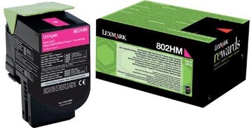 Lexmark Return Program toner 802 3.000 pagina's OEM 80C2HM0 magenta