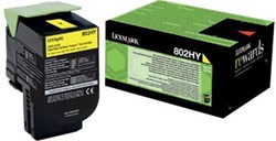 Lexmark 80C2HY0 return program  toner geel 3.000 afdrukken