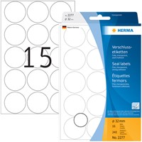 Herma etiketten 2277 rond 32mm transparant 240stuks-2