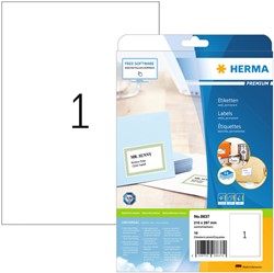 Herma etiketten 8637 210x297mm A4 premium wit 10stuks