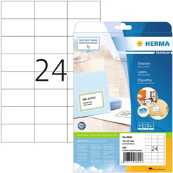 Herma etiketten 8644 70x37mm premium wit 240stuks
